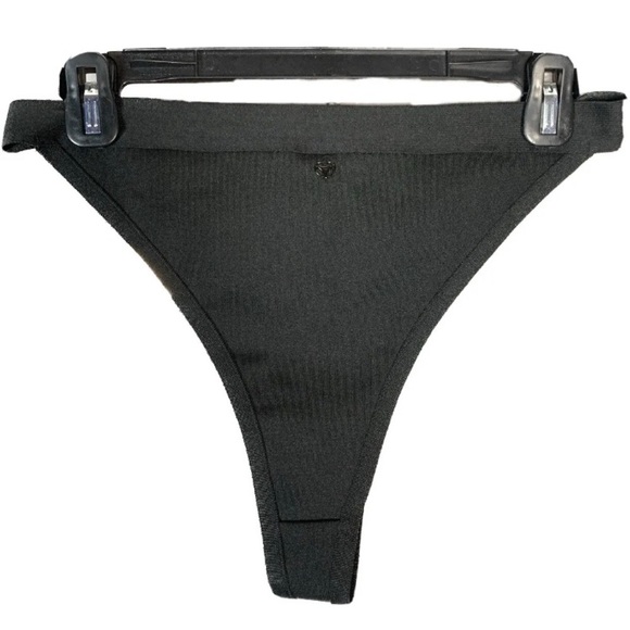 Candypants Exclusive Bandage High Leg Buckle Cut Out Black Bikini Bottom New - Picture 6 of 14